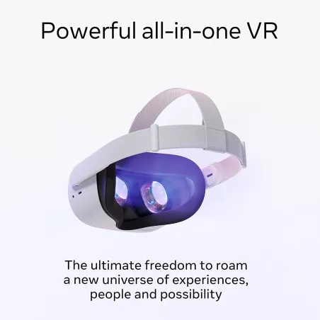 Meta Quest 2: Vivez la VR Immersive Sans Limites! Graphismes HD, Sans Fil, et Confort Inégalé