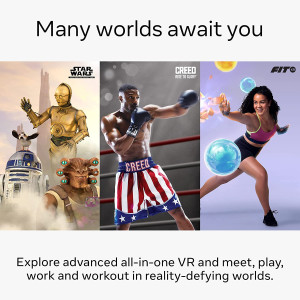 Meta Quest 2 — Advanced All-In-One Virtual Reality Headset — 128 GB