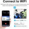 Jinpei JD-03B Dash Cam for Motorcycle,Bicycle and Outdoor Sport, App WiFi,Waterproof,Wide Angle, G-Sensor, Loop Recording