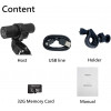 Jinpei JD-03B Dash Cam for Motorcycle,Bicycle and Outdoor Sport, App WiFi,Waterproof,Wide Angle, G-Sensor, Loop Recording