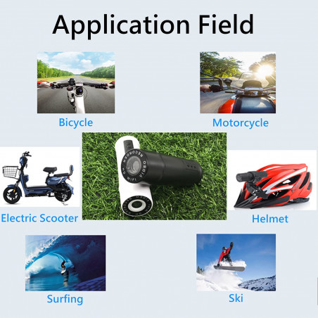 Jinpei JD-03B Dash Cam for Motorcycle,Bicycle and Outdoor Sport, App WiFi,Waterproof,Wide Angle, G-Sensor, Loop Recording