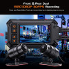 Blueskysea A12 Motorcycle Dash Cam Camera,1080p 30fps Dual Wide Angle 150° Lens Sportbike Recording DVR with 3'' Full Fit Screen