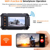Blueskysea A12 Motorcycle Dash Cam Camera,1080p 30fps Dual Wide Angle 150° Lens Sportbike Recording DVR with 3'' Full Fit Screen