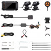 Blueskysea A12 Motorcycle Dash Cam Camera,1080p 30fps Dual Wide Angle 150° Lens Sportbike Recording DVR with 3'' Full Fit Screen