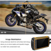 ZOMFOM Dash Cam Waterproof Recording Camera for Motorcycle, 3'' LCD Front and Rear FHD 1080P Waterproof Lens Wide Angle 150°