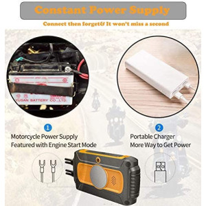 ZOMFOM Dash Cam Waterproof Recording Camera for Motorcycle, 3'' LCD Front and Rear FHD 1080P Waterproof Lens Wide Angle 150°