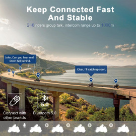 Motorcycle Bluetooth Headsets Communicaton System Fodsports FX6S
