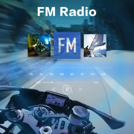 Systeme de communication Fodsports FX6S, pour moto, avec écran LED ...