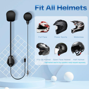 Motorcycle Bluetooth Headsets Communicaton System Fodsports FX6S Helmet Intercom with LED Screen 6 Riders Group Use On