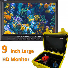 9 Inch DVR Recorder Underwater Fishing Camera Fish Finder IP68