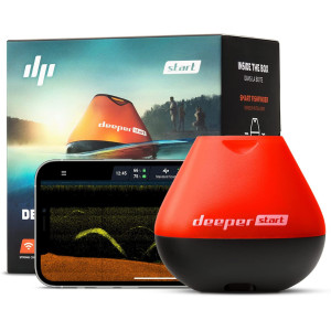 Deeper START Smart Fish Finder – Castable Wi-Fi fish finder for recreational fishing from dock, shore or bank