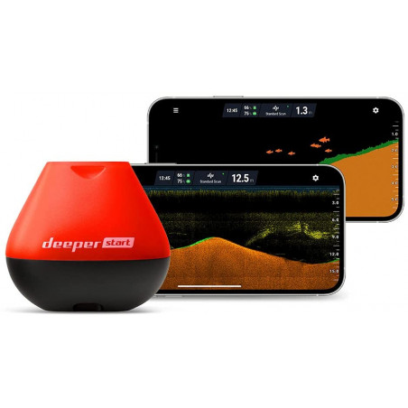 Deeper START Smart Fish Finder – Castable Wi-Fi fish finder for recreational fishing from dock, shore or bank