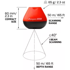 Deeper START Smart Fish Finder – Castable Wi-Fi fish finder for recreational fishing from dock, shore or bank