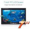 Eyoyo Portable Underwater Fishing Camera Waterproof 1000TVL Video Fish Finder 7 inch LCD Monitor 12pcs IR Infrared Lights for