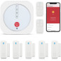 YISEELE Home Security System: 9-Piece WiFi Alarm Kit - App Control, Alexa Ready