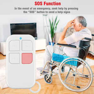 YISEELE Home Security System, Door Alarm System with WiFi, Alarm Security with Phone APP Alert, 9-Piece Kit: Alarm Siren, Door