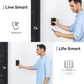 Lockin Lock Box L1, Wireless Smart Lockbox for House Key Outdoor