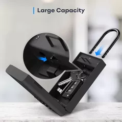 Lockin Lock Box L1, Wireless Smart Lockbox for House Key Outdoor Wall Mounted Door Hanging, App Control Digital Bluetooth Key