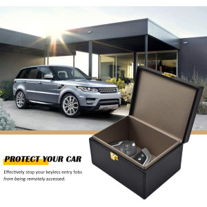 briidea Faraday Box Key Fob Protector, RFID Signal Blocking Box, Faraday Box Signal Blocking Shielding Box for Car Key
