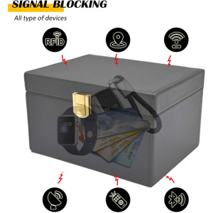 briidea Faraday Box Key Fob Protector, RFID Signal Blocking Box, Faraday Box Signal Blocking Shielding Box for Car Key