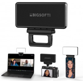 BIGSOFTI - Mini lumière douce portable pour une meilleure photographie et vidéo. Fini les selfies encombrants pour la diffusion