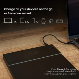 ARROE App-Enabled Laptop Power Bank 20000mAh with Accessories