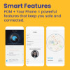 POM Safe Smart Protector - Dispositif de sécurité personnel porte-clés - Déclencheur de faux appels téléphoniques, envoi