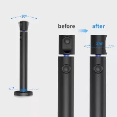 CZUR Halo : Micro Professionnel & Double Caméra 1080p - Audio Impeccable pour Visioconférence & Streaming