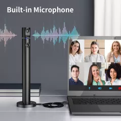 CZUR Halo Streaming Dual Webcam, Professional USB Web Camera1080P with Microphone, 90° View Computer Camera, Plug & Play,