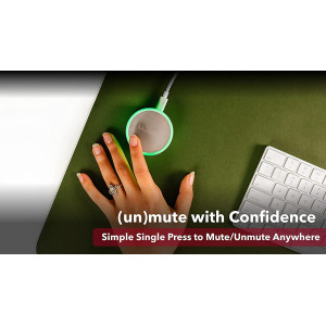 MuteMe (Windows Compatibility Only) - Illuminated Physical Mute Button for Zoom, Teams, WebEx & More (As Seen on Shark Tank)!