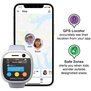 Kids Smart Watch Phone & Kids GPS Tracker - Spacetalk Adventurer 4G Kids Phone Watch with 4G Calls, SOS Alert, 5MP Camera, Safe
