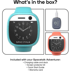 Kids Smart Watch Phone & Kids GPS Tracker - Spacetalk Adventurer 4G Kids Phone Watch with 4G Calls, SOS Alert, 5MP Camera, Safe
