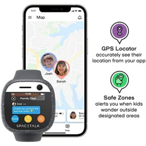 Kids Smart Watch Phone & Kids GPS Tracker - Spacetalk Adventurer 4G Kids Phone Watch with 4G Calls, SOS Alert, 5MP Camera, Safe
