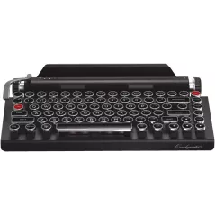 Qwerkywriter S Qwerkytoys Typewriter Inspired Retro Mechanical Wired & Wireless Keyboard with Tablet Stand