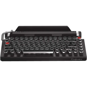 Qwerkywriter S Qwerkytoys Typewriter Inspired Retro Mechanical Wired & Wireless Keyboard with Tablet Stand