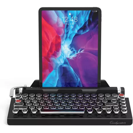 Qwerkywriter S : Clavier Mécanique Rétro Sans Fil - Le Charme Vintage, la Technologie Moderne!