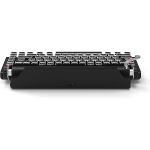 Qwerkywriter S Qwerkytoys Typewriter Inspired Retro Mechanical Wired & Wireless Keyboard with Tablet Stand