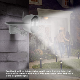 Soliom S100 Solar-Powered Outdoor Camera,Motion Detection,Night Vision