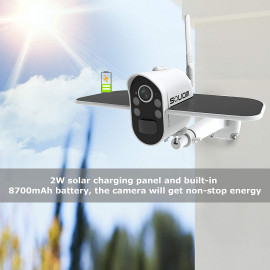 Soliom S100 Solar-Powered Outdoor Camera,Motion Detection,Night Vision