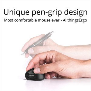 Swiftpoint ProPoint Wireless Ergonomic Mouse & Presentation Clicker with Health Software, Vertical Pen Grip, Virtual Laser