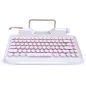 KNEWKEY RYMEK: Clavier Mécanique Rétro sans Fil Bluetooth avec Support Tablette Intégré