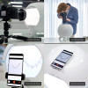 Foldio360 Smart Dome | All-in-one Smart Photo Studio Lightning Dome 360 Turntable with Built-in LED Light | Smartphone