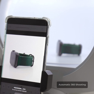 Foldio360 Smart Dome + Mount Kit | All-in-one Smart Photo Studio Lightning Dome 360 Turntable with Built-in LED Light