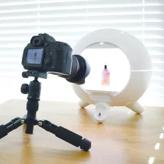 Foldio360 Smart Dome + Mount Kit | All-in-one Smart Photo Studio Lightning Dome 360 Turntable with Built-in LED Light