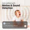 Bosma CapsuleCam-S Baby Monitor, Indoor Security Camera with Phone app, 1080p HD WiFi Camera with 2 Way Audio, 138° Super Wide