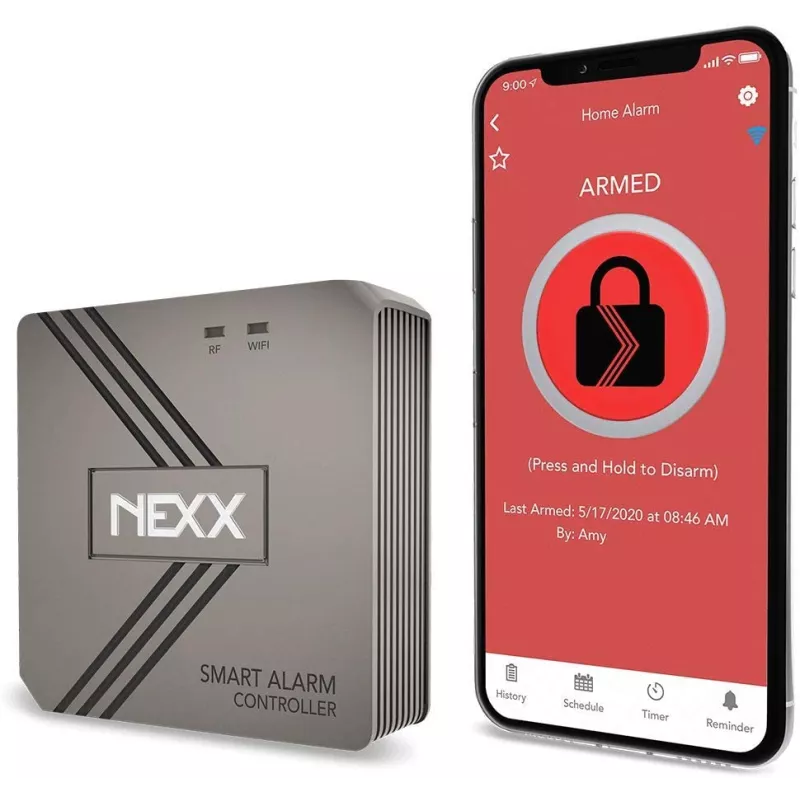 Nexx Smart Alarm Wi-Fi Controller NXAL-100 - Remotely Control Existing Alarm Security System with Nexx App, Compatible with