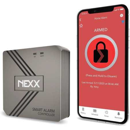 Nexx Smart Alarm Wi-Fi Controller NXAL-100 - Remotely Control Existing Alarm Security System with Nexx App, Compatible with