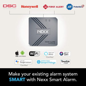 Nexx Smart Alarm Wi-Fi Controller NXAL-100 - Remotely Control Existing Alarm Security System with Nexx App, Compatible with