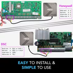 Nexx Smart Alarm Wi-Fi Controller NXAL-100 - Remotely Control Existing Alarm Security System with Nexx App, Compatible with