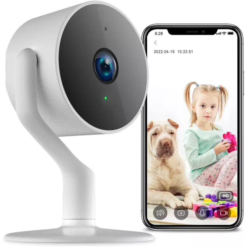 Wireless IP Camera 1080P, eco4life Smart Indoor Home Security Pet Baby Monitor Camera with Phone App, Night Vision, Two-Way
